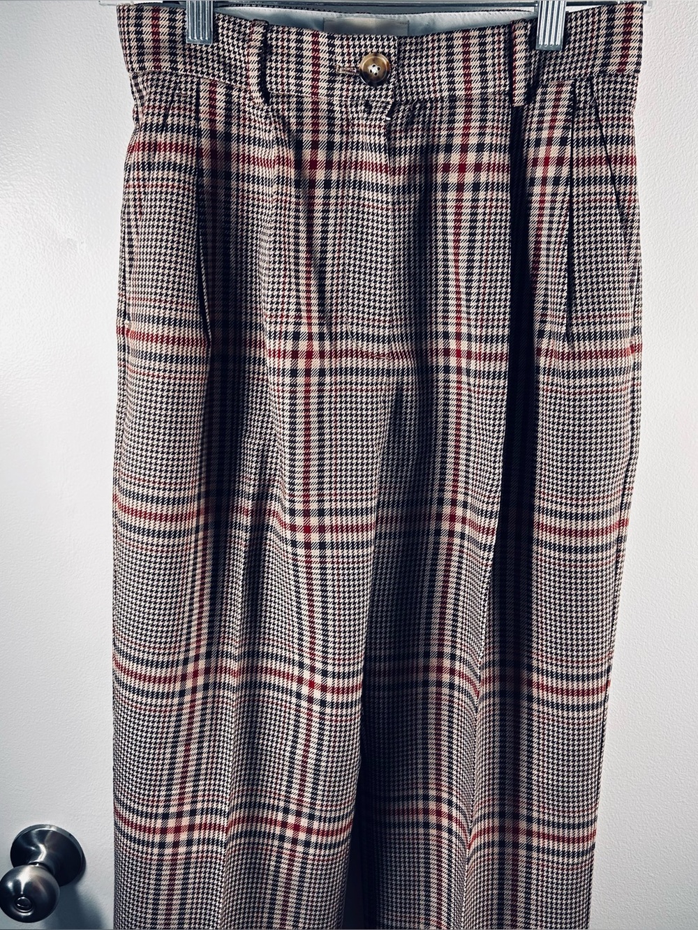 Aritzia Wilfred High-Waist Plaid Women's Pants Fall Colors SZ 4 EUC